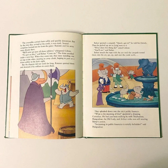 Vintage 1989 Babar The Movie Storybook  by Cathy East Dubowski Random House - Picture 12 of 13